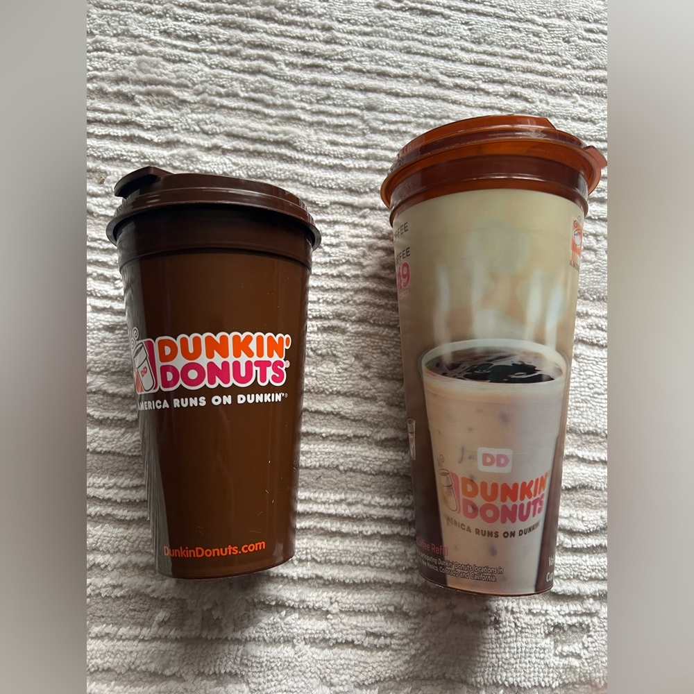 Dunkin Donuts collectable travel cups